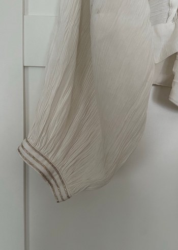 Püsküllü Nakışlı  Bohem Bluz - Görsel 4