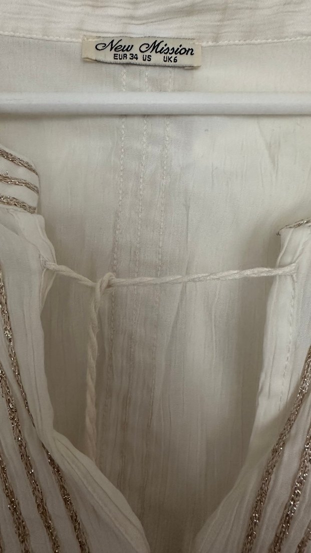 Püsküllü Nakışlı  Bohem Bluz - Görsel 3