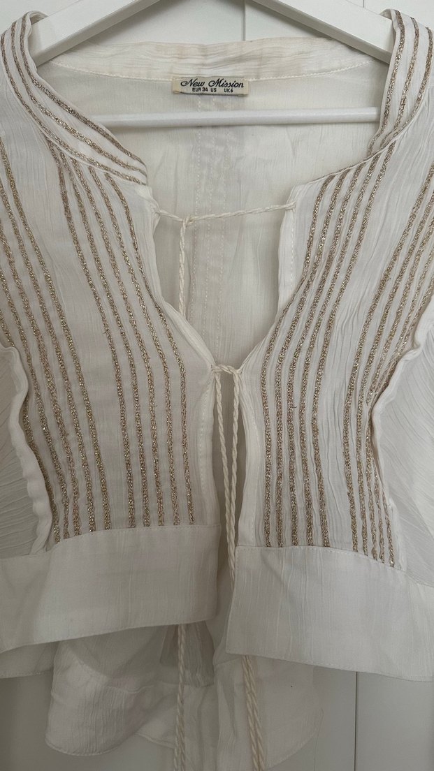 Püsküllü Nakışlı  Bohem Bluz - Görsel 2