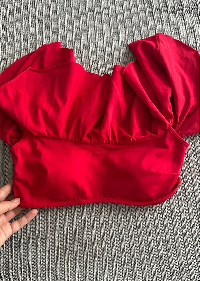 Dagi volanlı  bikini üstü - Görsel 3