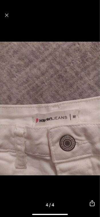 m Beden beyaz Renk Beyaz addax kot pantalon