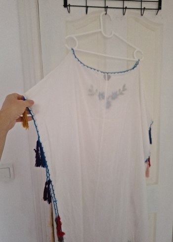 m beden pamuklu plaj kıyafeti organik kumaştır - Görsel 7