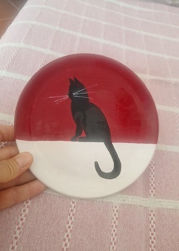 Kırmızı Kedi Desenli Kedi Aksesuarı - Görsel 3