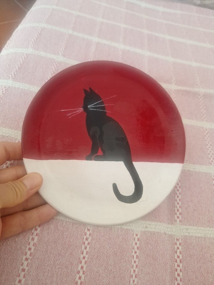 Kırmızı Kedi Desenli Kedi Aksesuarı - Görsel 3