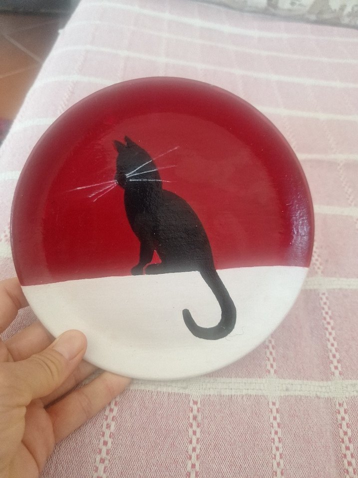 Kırmızı Kedi Desenli Kedi Aksesuarı - Görsel 4