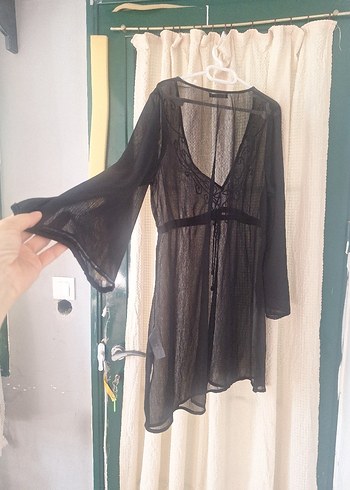 L beden yakasi islemeli pareo - Görsel 3