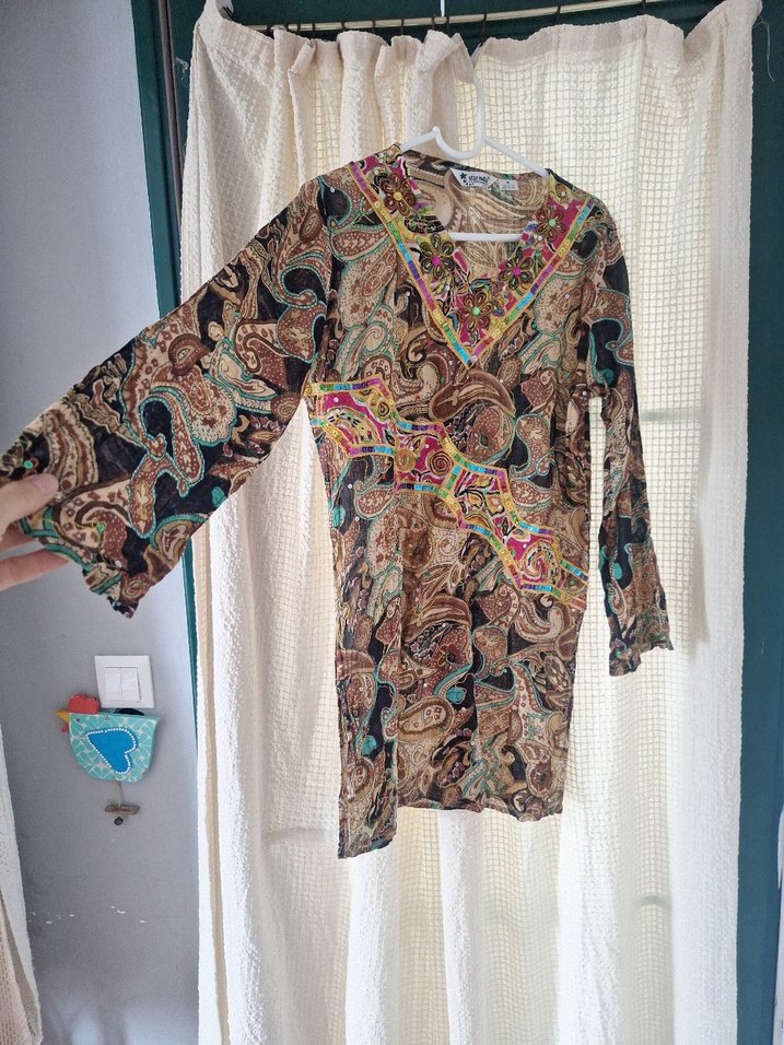 m beden india plaj kıyafeti  %100 cotton kumastir - Görsel 3