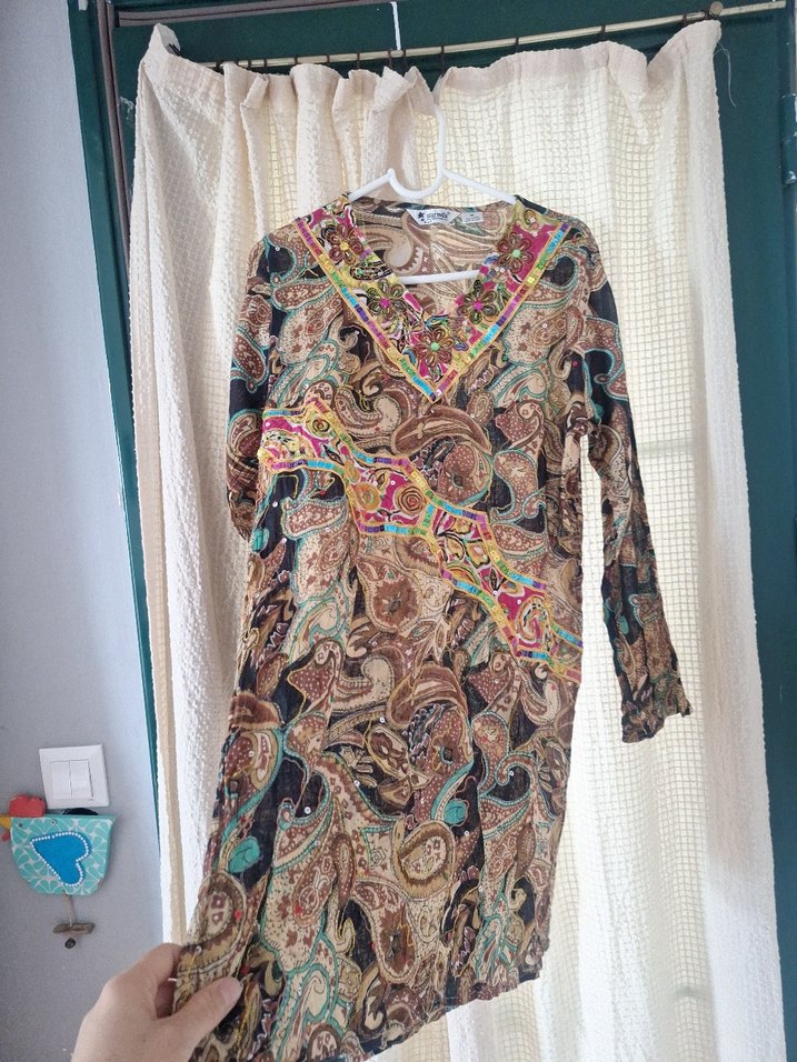 m beden india plaj kıyafeti  %100 cotton kumastir - Görsel 2