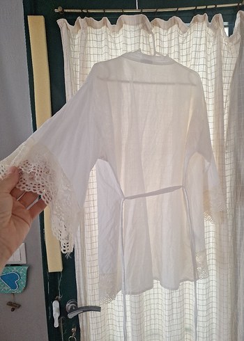 English home s beden plaj kıyafeti tamamen pamuklu kumastir - Görsel 5