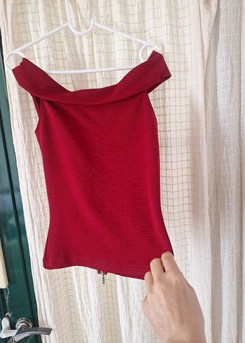 Spazio Bordo Kayık Yaka 36 beden bluz