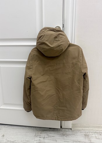 Bej Kapüşonlu Erkek Çocuk Mont - Görsel 2
