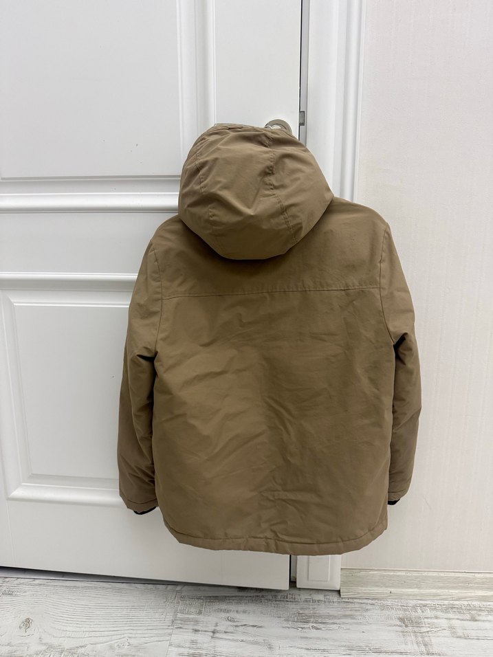 Bej Kapüşonlu Erkek Çocuk Mont - Görsel 2