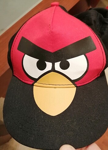 8-12 Yaş, 23 cm Beden siyah Renk angry bird şapka