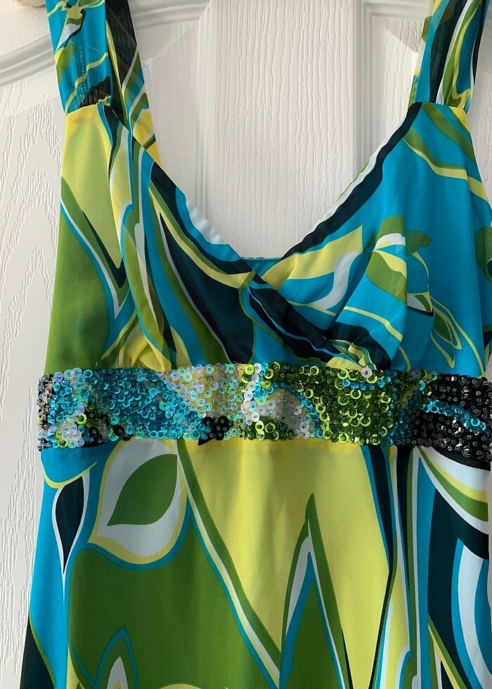 Şifon elbise - Görsel 3