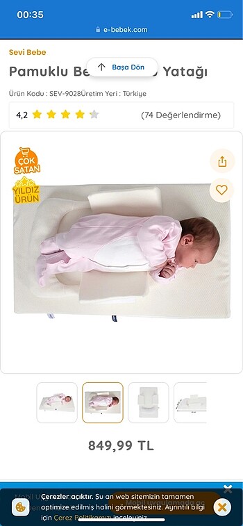 Sevi bebe Reflü yatağı - Görsel 5