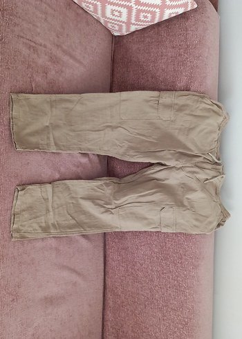 rahat kalıp gabardin erkek kargo pantolon - Görsel 3