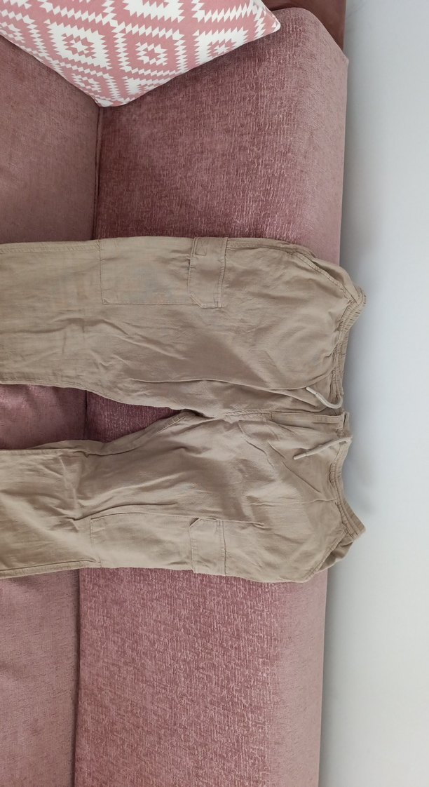 rahat kalıp gabardin erkek kargo pantolon - Görsel 4