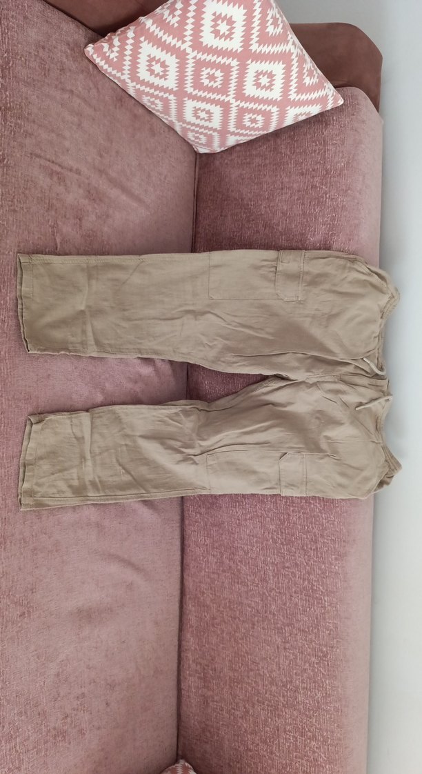 rahat kalıp gabardin erkek kargo pantolon - Görsel 3