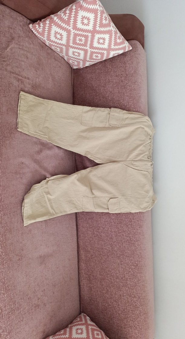 rahat kalıp gabardin erkek kargo pantolon - Görsel 3