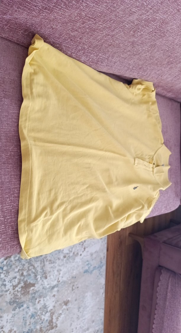 Sarı Kısa Kollu Keten Polo Tişört
erkek - Görsel 2