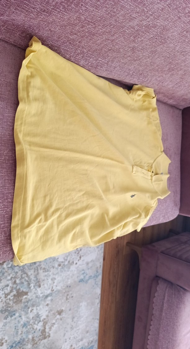 Sarı Kısa Kollu Keten Polo Tişört
erkek - Görsel 3