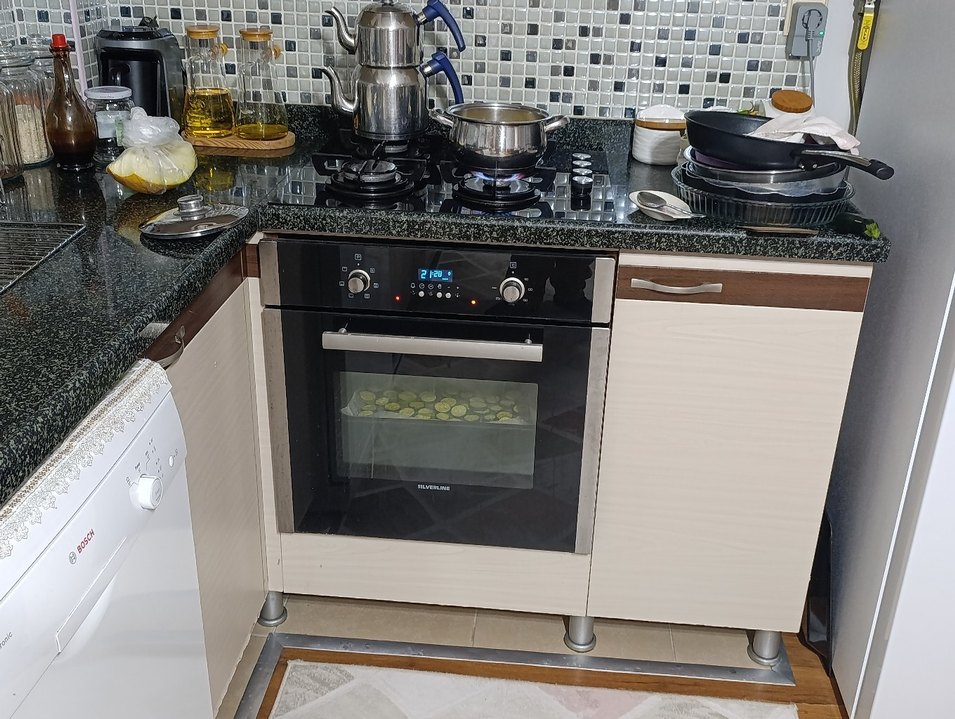 üçlü ankastre 
fırın 
Ocak 
davlumbaz 
markası silverline - Görsel 2