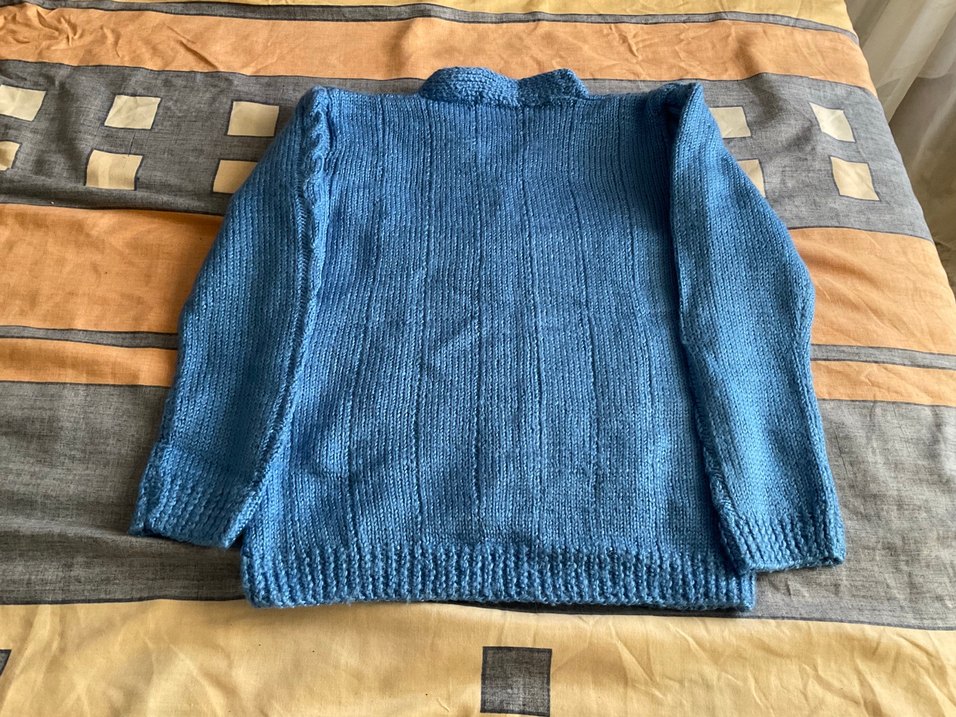 Erkek Çocuk Lacivert V Yaka Örgü Kazak - Görsel 2