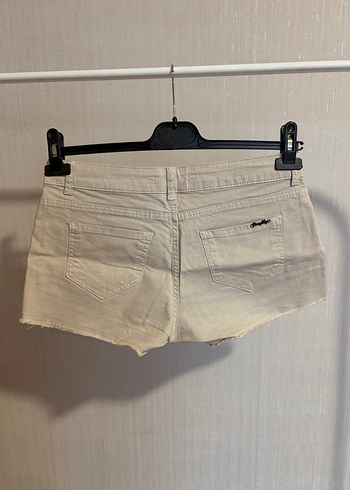 Dantel Detaylı Bohem Kadın Kot Şort - Görsel 3