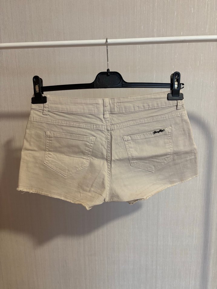 Dantel Detaylı Bohem Kadın Kot Şort - Görsel 3