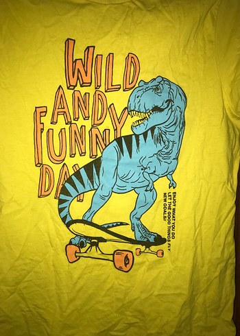 Sarı Baskılı Erkek Çocuk Şortlu takım - Görsel 4