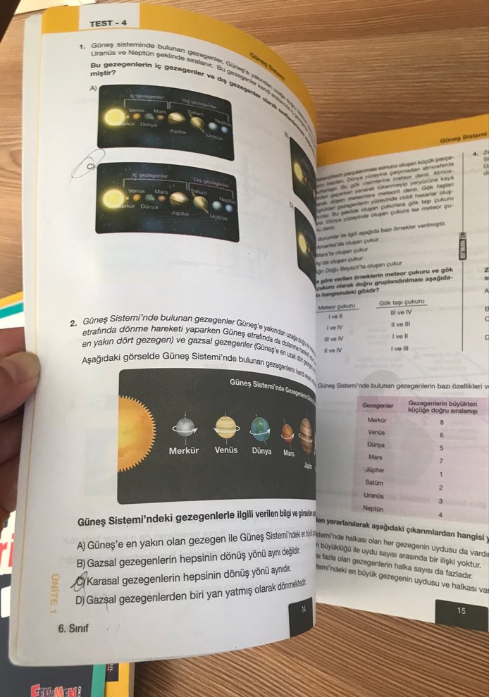 6. Sınıf Fen Bilimleri Soru Bankası - Görsel 3