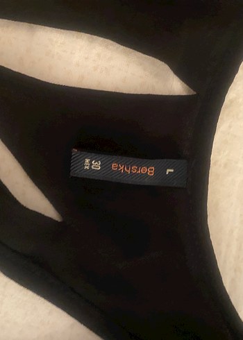 V Yaka Siyah Kadın Elbise - Görsel 2