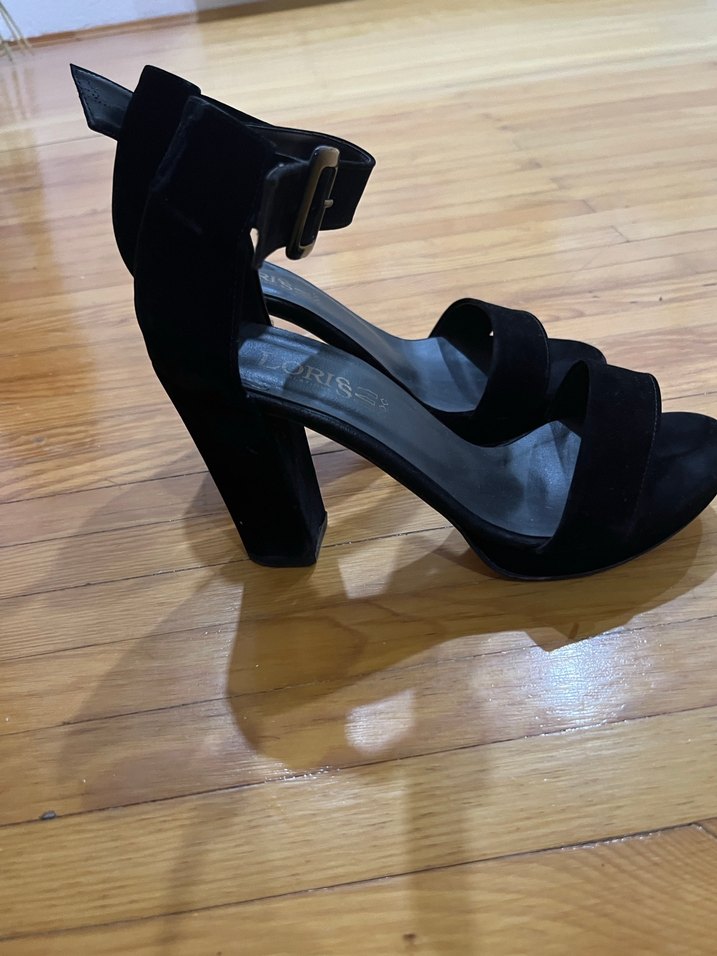 Siyah Platform Topuklu Kadın Gece Ayakkabısı - Görsel 2