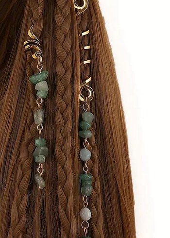 Siyah Gotik Deri Bileklik Seti - Görsel 3