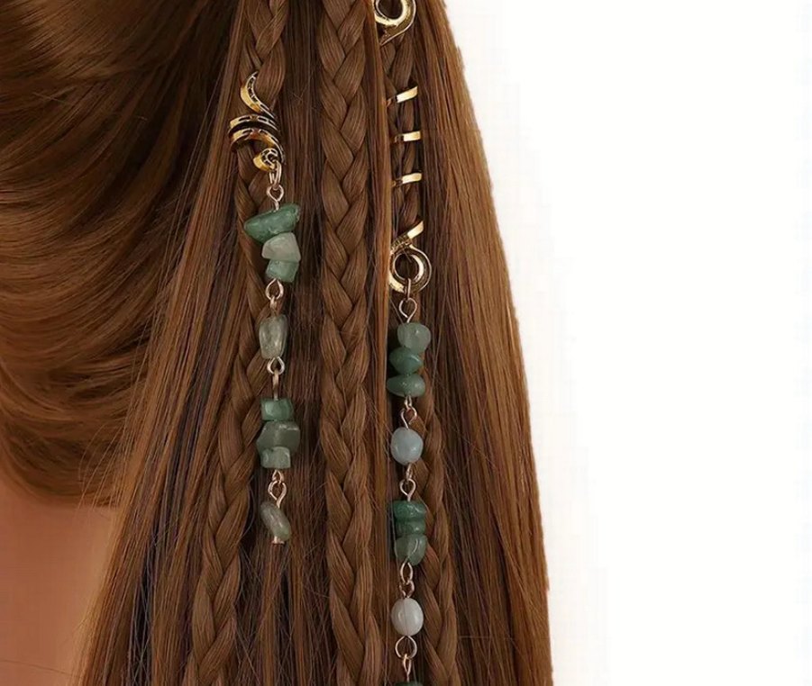 Siyah Gotik Deri Bileklik Seti - Görsel 3