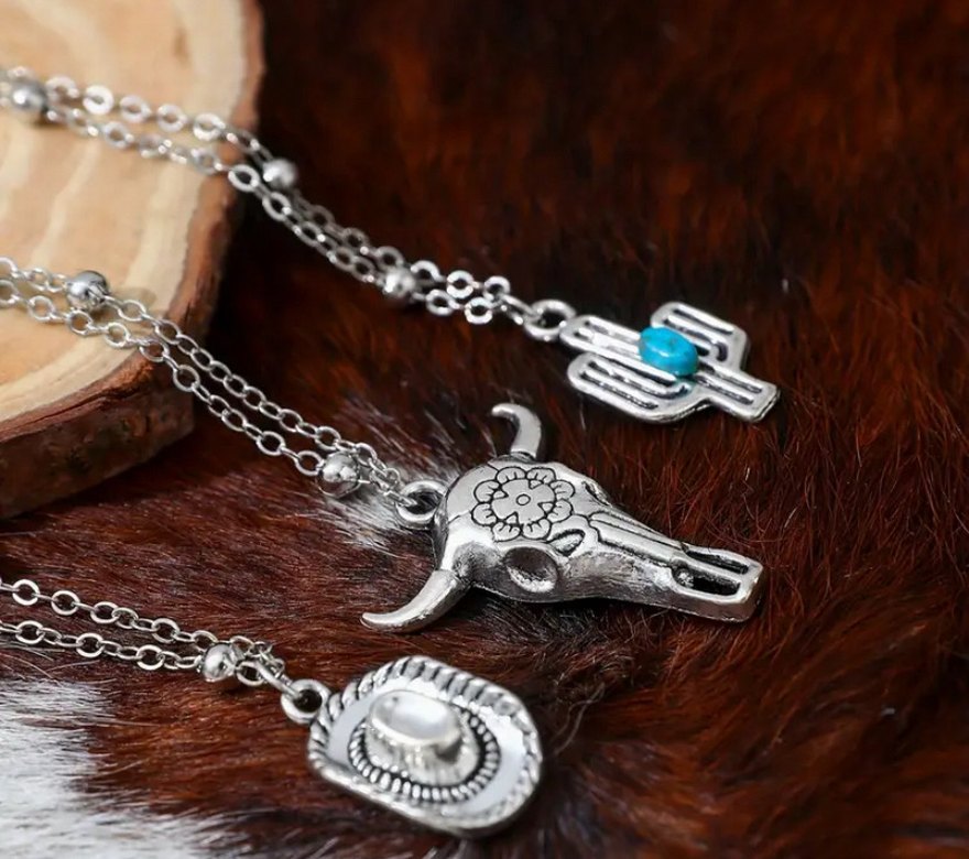 Siyah Gotik Deri Bileklik Seti - Görsel 5