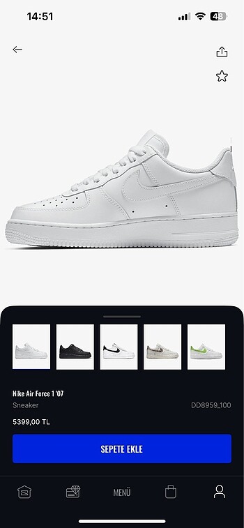 Nike orijinal air force