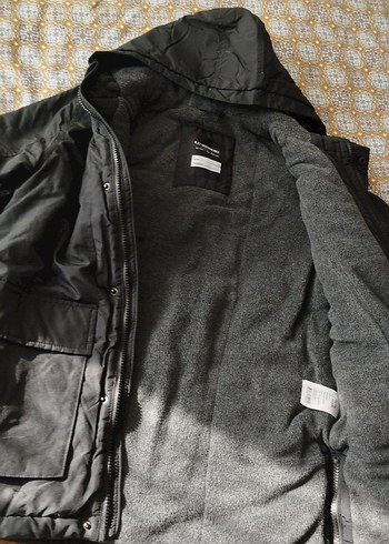 Siyah Fermuarlı Street Style Erkek Mont - Görsel 7