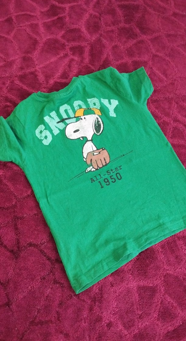 Yeşil Baskılı erkek Çocuk Kısa Kollu Tişört - Görsel 2