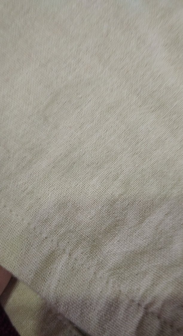 Bej Keten Rahat Kesim Mini Şort - Görsel 2