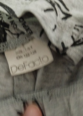 Gri Baskılı Çocuk Pijama Takımı - Görsel 4