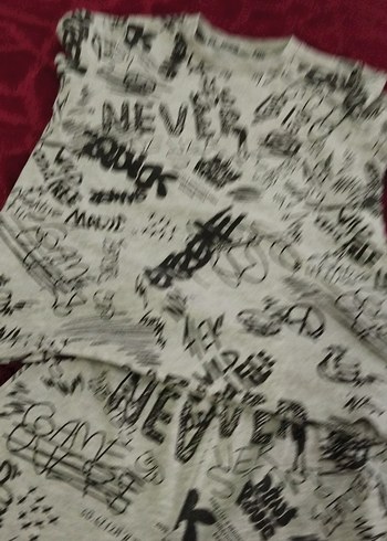 Gri Baskılı Çocuk Pijama Takımı - Görsel 2