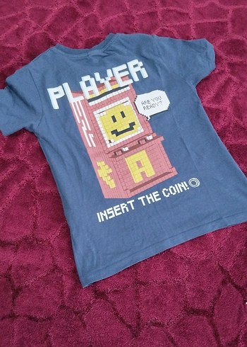 Baskılı Mavi Erkek Çocuk Tişörtü - Görsel 2