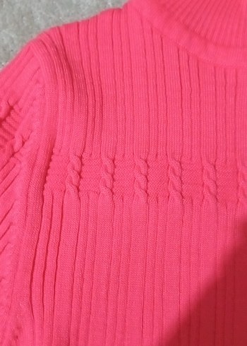 Pembe Balıkçı Yaka Kadın Kazak - Görsel 2