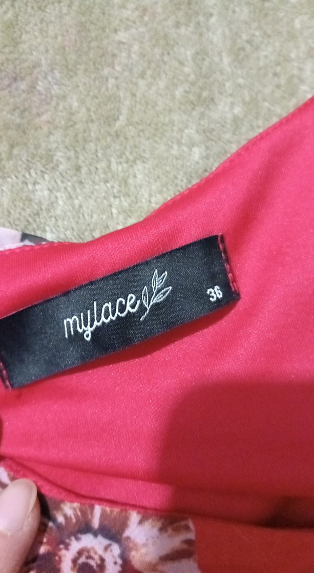 Pembe Çiçek Desenli Uzun Kollu Kadın Bluz - Görsel 3