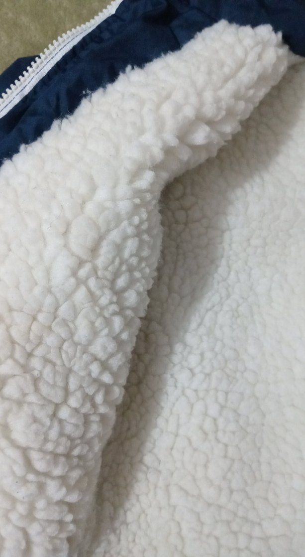 Kapüşonlu Kürklü Mavi Erkek Çocuk Mont - Görsel 2