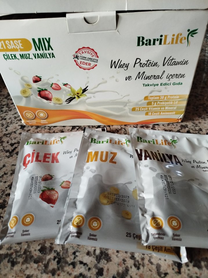 Bari Mix Muz Vanilya Whey Protein Tozu - Görsel 2