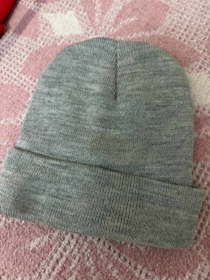 Gri Kadın Triko Bere - Görsel 2