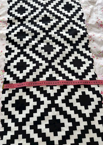 Beden çeşitli Renk Siyah Beyaz Bohem Geometrik Desenli Kilim