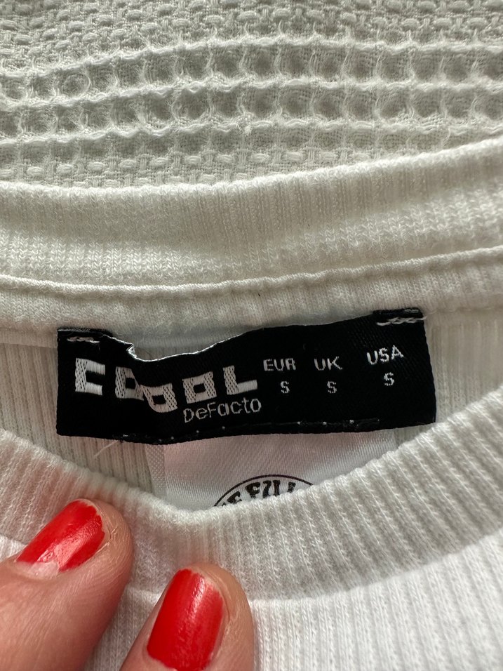 Kız Çocuk Gri Baskılı Uzun Kollu Tişört - Görsel 3